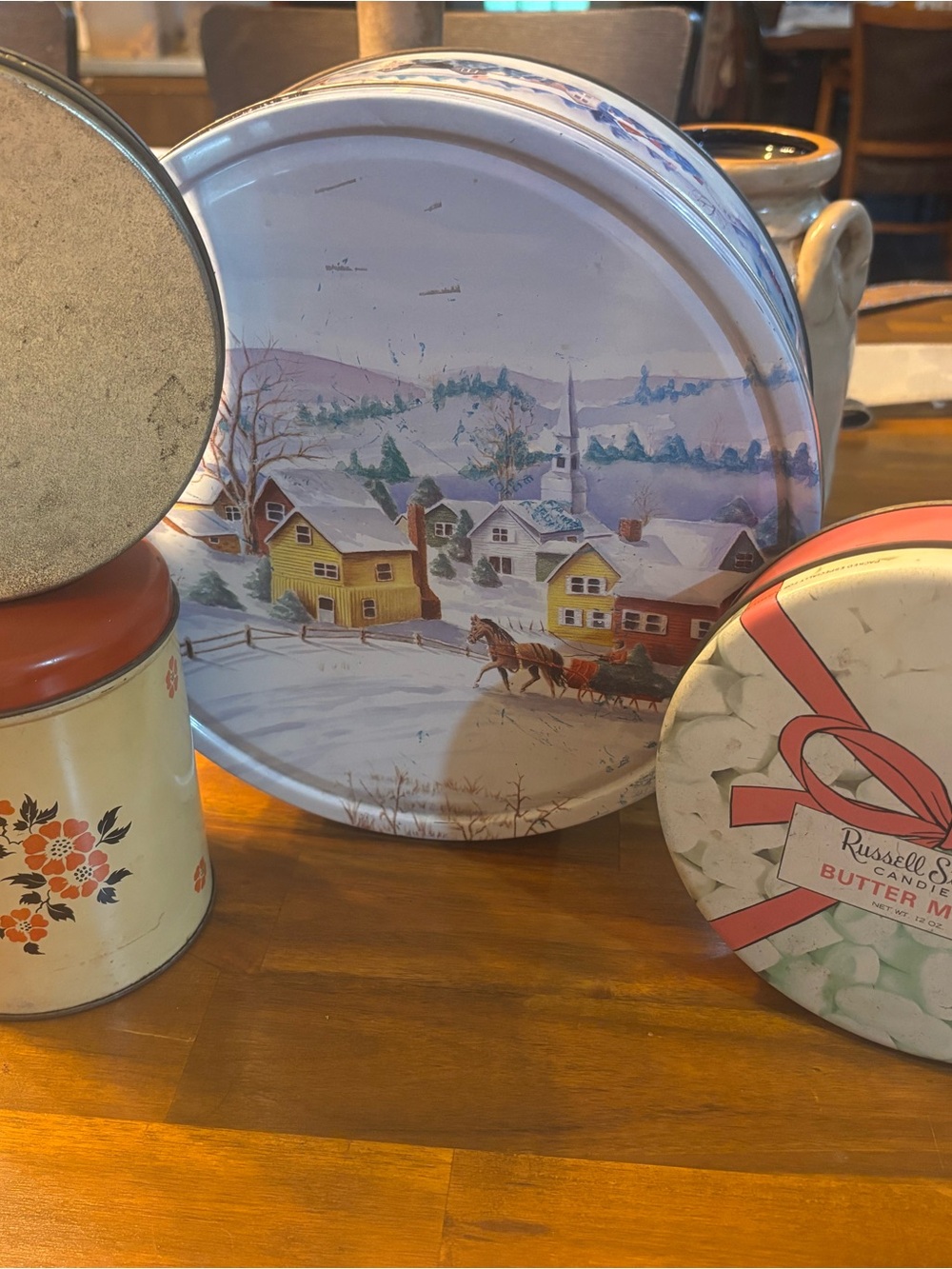 4 Vintage Tins